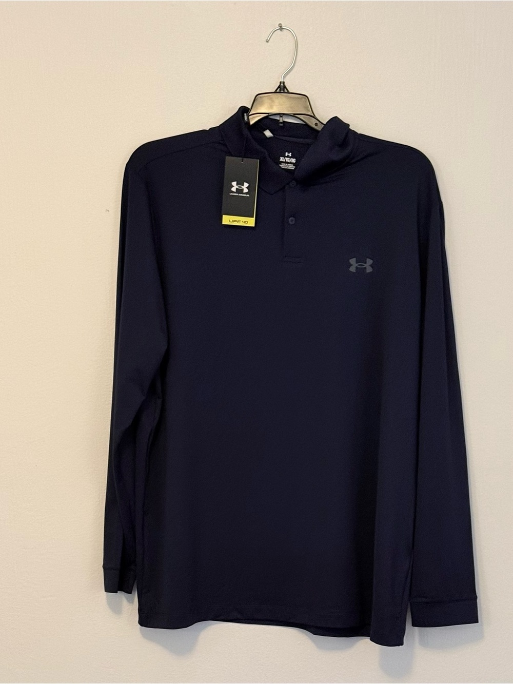 Under Armour Men’s Long-Sleeve Polo - Dark Navy